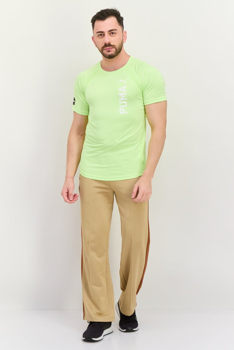 PUMA Men Sportswear Fit Short Sleeve Running T Shirt, Light Green - Image 2