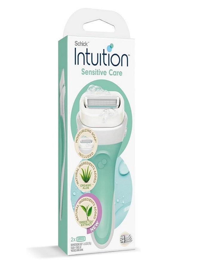 schick Intuition Sensitive Care Kit, with Organic Aloe and Green Tea Extract - Image 1