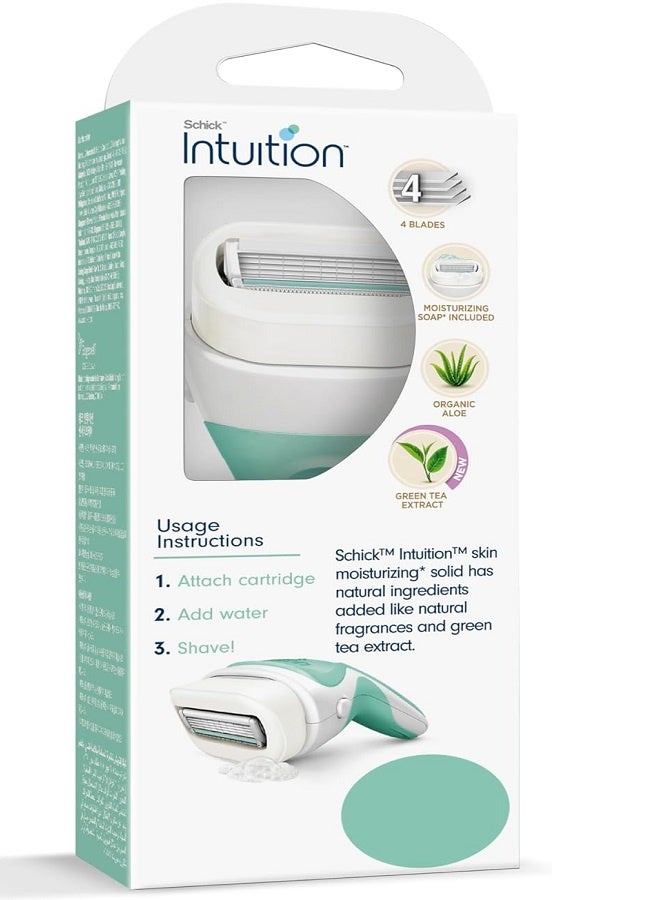 schick Intuition Sensitive Care Kit, with Organic Aloe and Green Tea Extract - Image 3