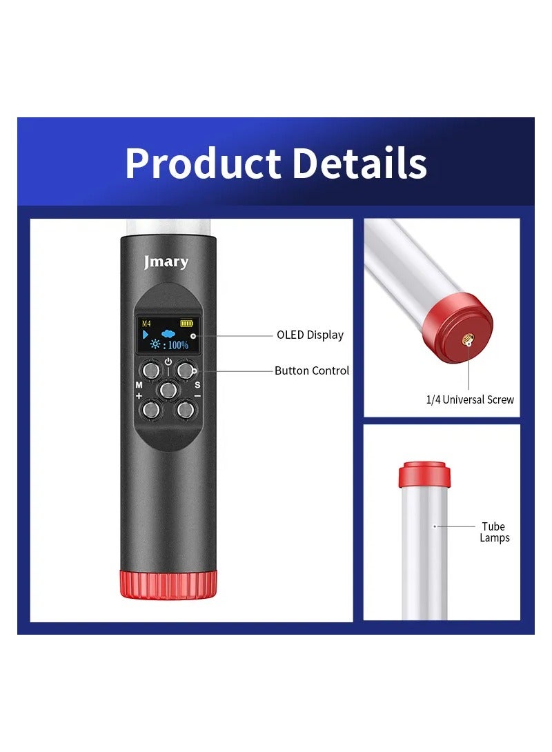 جيه ماري Jmary FM-128 RGB LED شريط إضاءة مقاوم للماء مع مؤشر شاشة OLED - Image 3