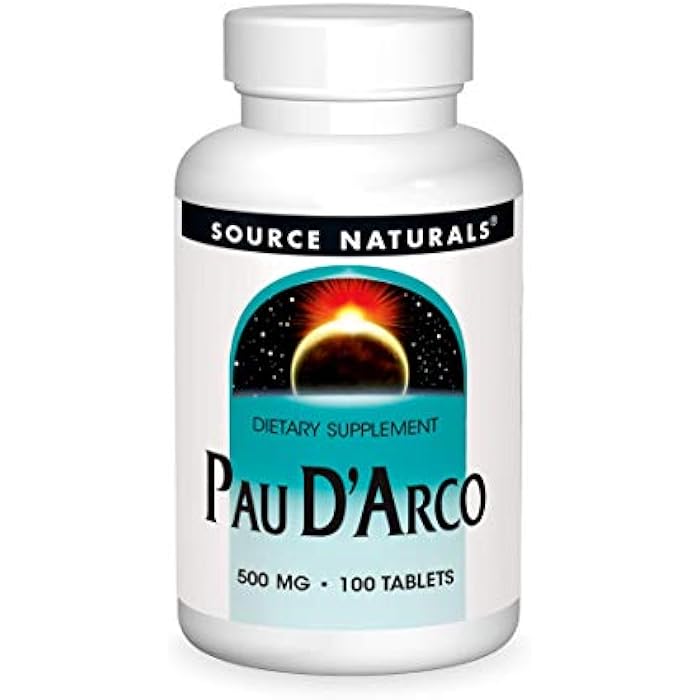 Source Naturals PAU D'Arco Dietary Supplement - 100 Tablets - Image 1
