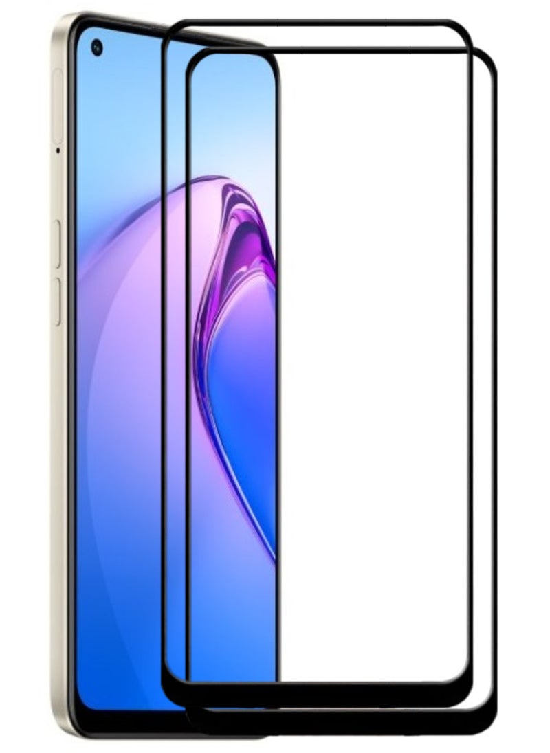 ACLIX 2 Pieces Antistatic ESD Dustproof Premium Quality High Definition Tempered Glass Screen Protector Designed For Oppo Reno8 4G - Image 1