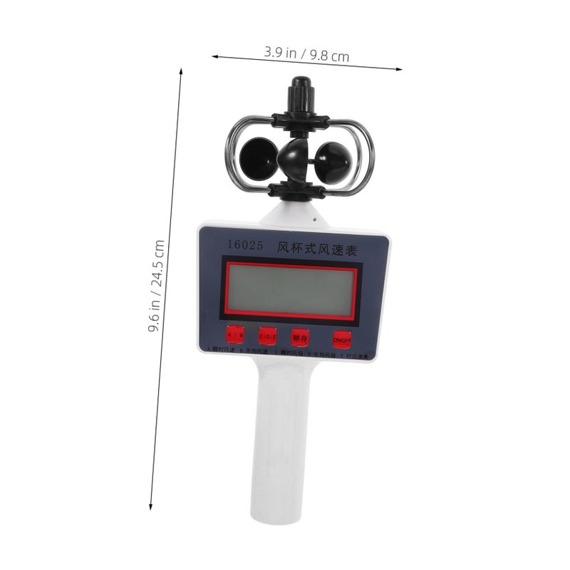 Digital Anemometer Handheld LCD Wind Gauge for HVAC Airflow Measurement - Image 3