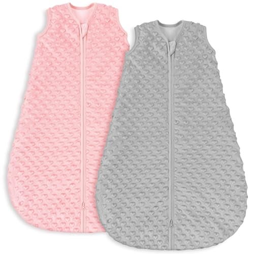 YOOFOSS Yoofoss Fleece Baby Sleep Sack 612 Months with Plush Dots TOG 15 Baby Wearable Blanket with 2Way Zipper Organic Cotton Toddler Sleep Sack Fleece