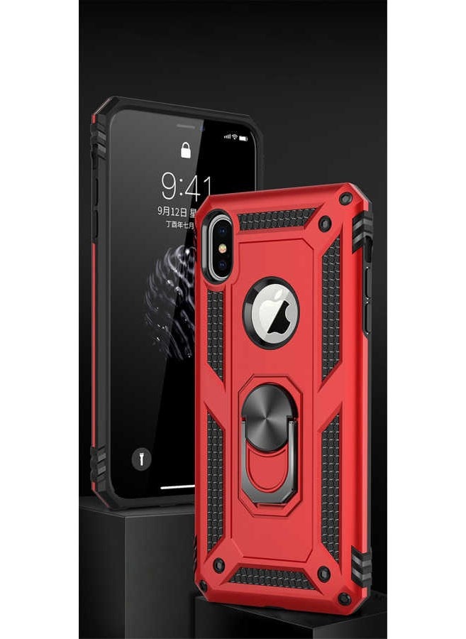 FUJİMAX - Apple iPhone x Case Ring Phone Case with Special Armor Feature for Horizontal and Vertical Use - Image 1