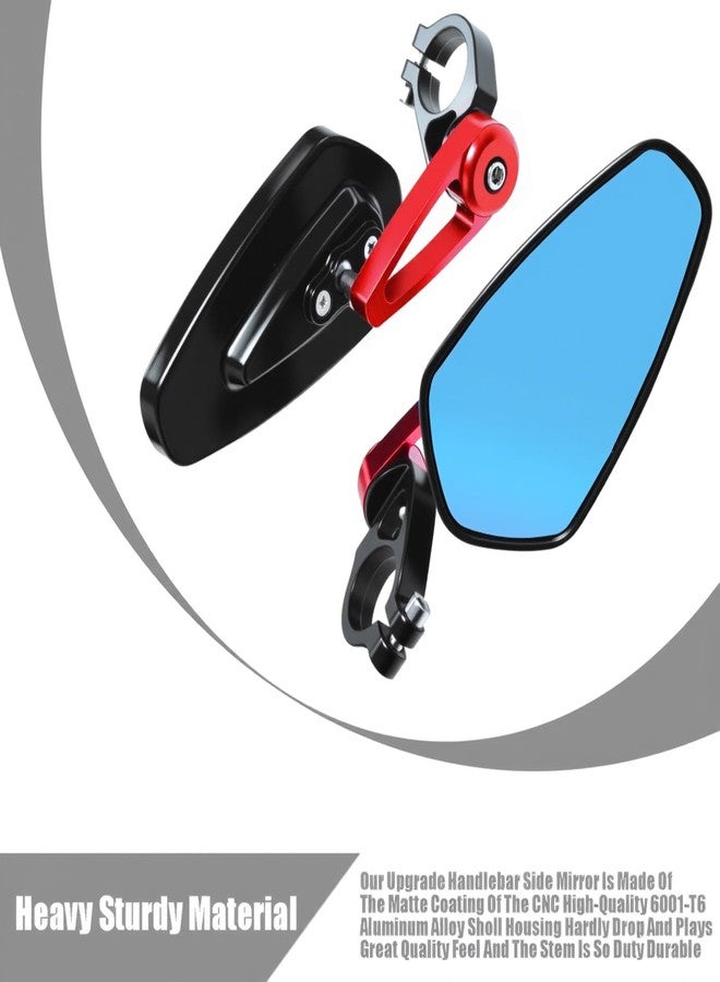 JXPANG 7/8" Motorcycle Mirrors - 22mm Bar End Rear View Mirrors Compatible with Most Yamaha, Kawasaki, Honda Grom, Ducati, Suzuki and More Bike Scooter Street Sport Cruisers - Image 5