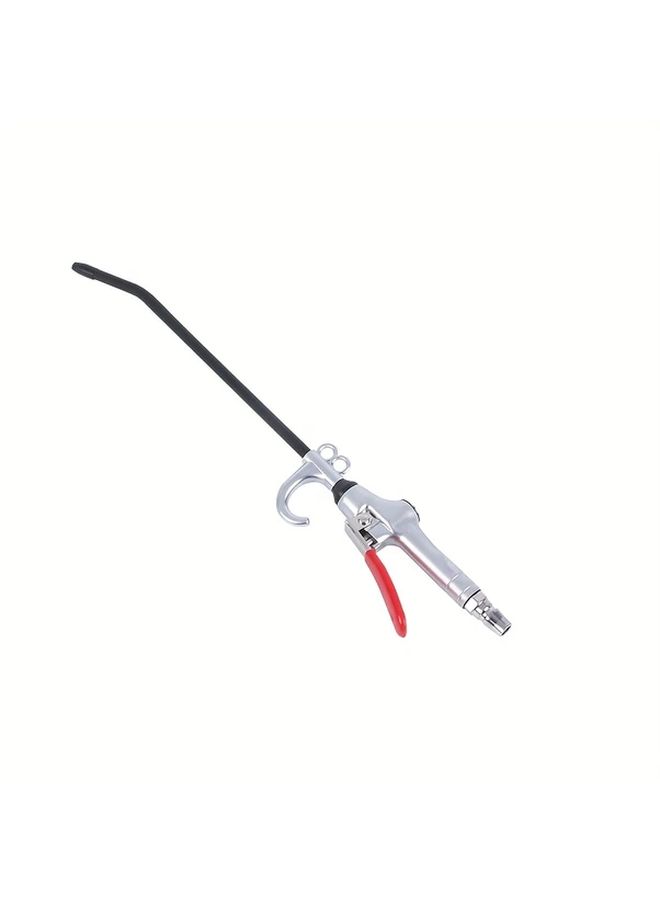 20 Inch Metal Air Blower Nozzle Long Reach Dust Debris Cleaning Tool Push Button Switch Pneumatic Accessory No Power Needed Home Renovation - Image 3