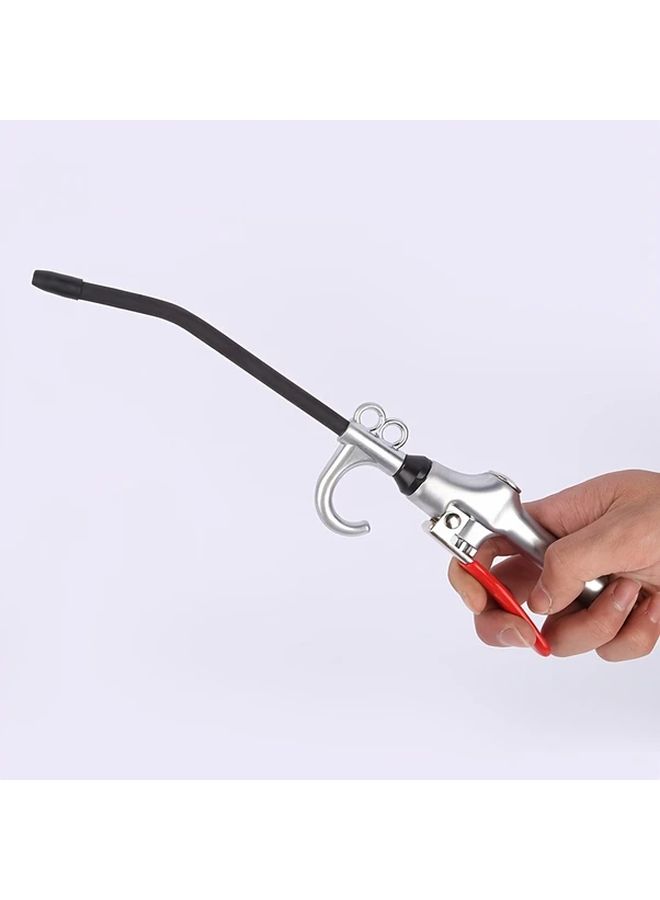 20 Inch Metal Air Blower Nozzle Long Reach Dust Debris Cleaning Tool Push Button Switch Pneumatic Accessory No Power Needed Home Renovation - Image 5