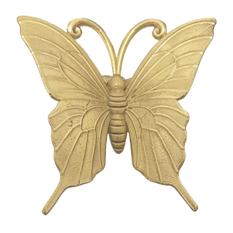 Solid Brass Butterfly Drawer Pulls Small Cabinet Knobs Smooth Surface Furniture Hardware - Image 2