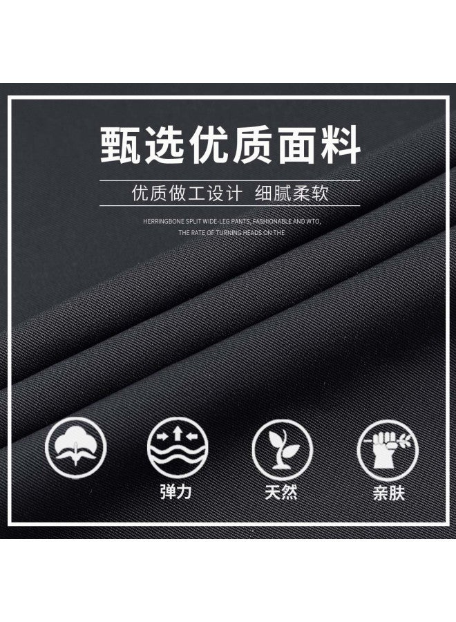 Hstyle Double Pleat Wide-leg Trousers For Women - 2025 Summer Fashion Versatile Draped Slimming Comfortable Casual Pants - Image 3