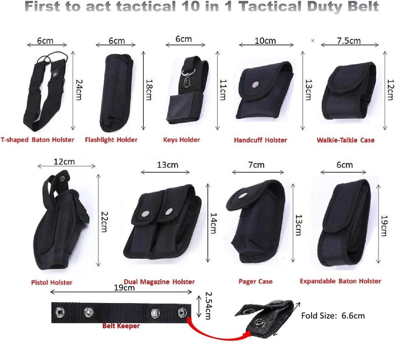 First to act tactical نظام معدات متعددة الاستخدامات لقوات الأمن حزام تكتيكي عسكري للحراسة والواجبات المتنوعة في المعارك والصيد - Image 5