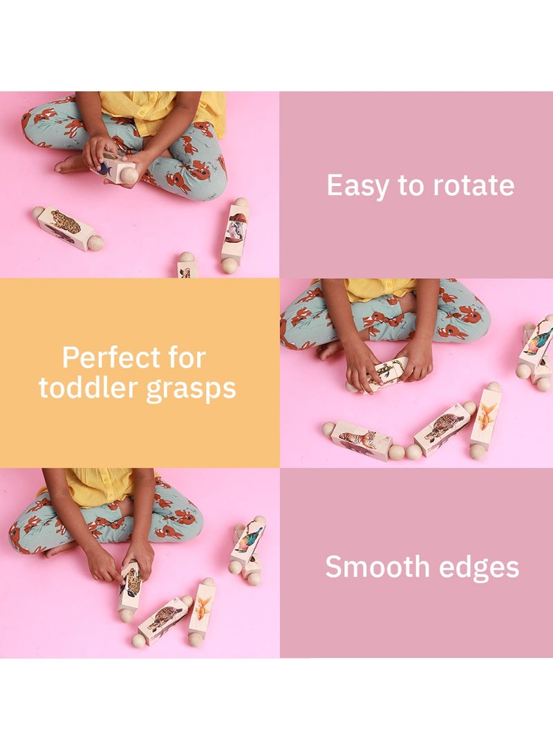 Ariro Rotating Puzzle – Insects for Toddlers|Best Montessori Puzzle for 1yr Old boy and Girl|First Birthday Gift|Grasping Toy Age 18M+ - Image 4