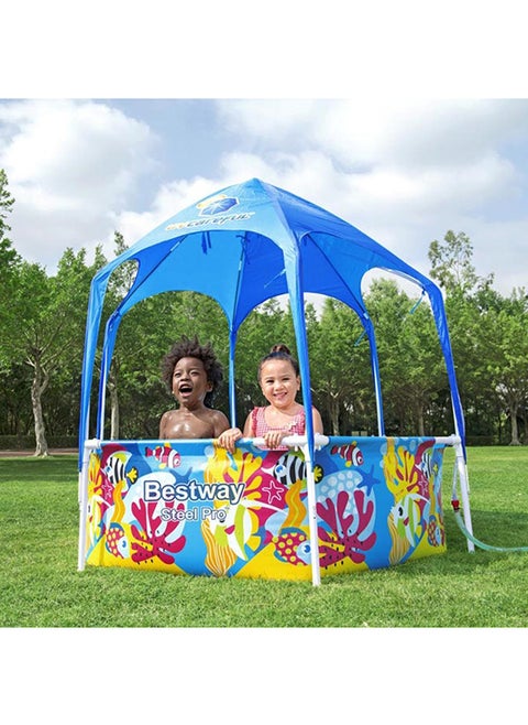 Bestway Pool Splash N Shade Swimming Pools Above Ground Pools 183X51Cm Multi Color