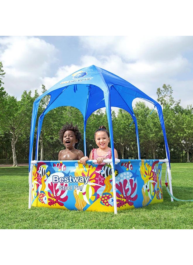 Bestway Pool Splash N Shade Swimming Pools Above Ground Pools 183X51Cm Multi Color