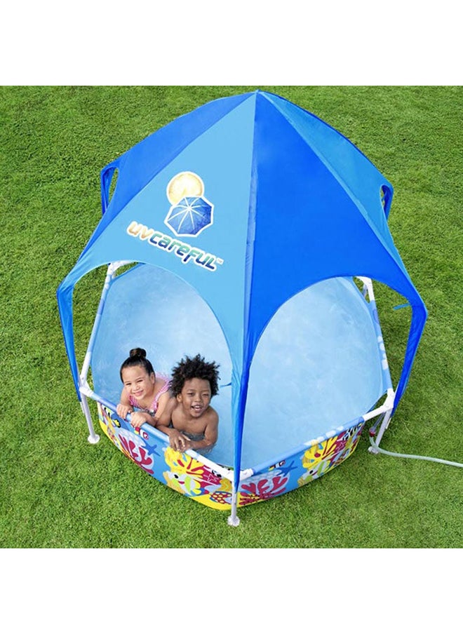 Bestway Pool Splash N Shade Swimming Pools Above Ground Pools 183X51Cm Multi Color