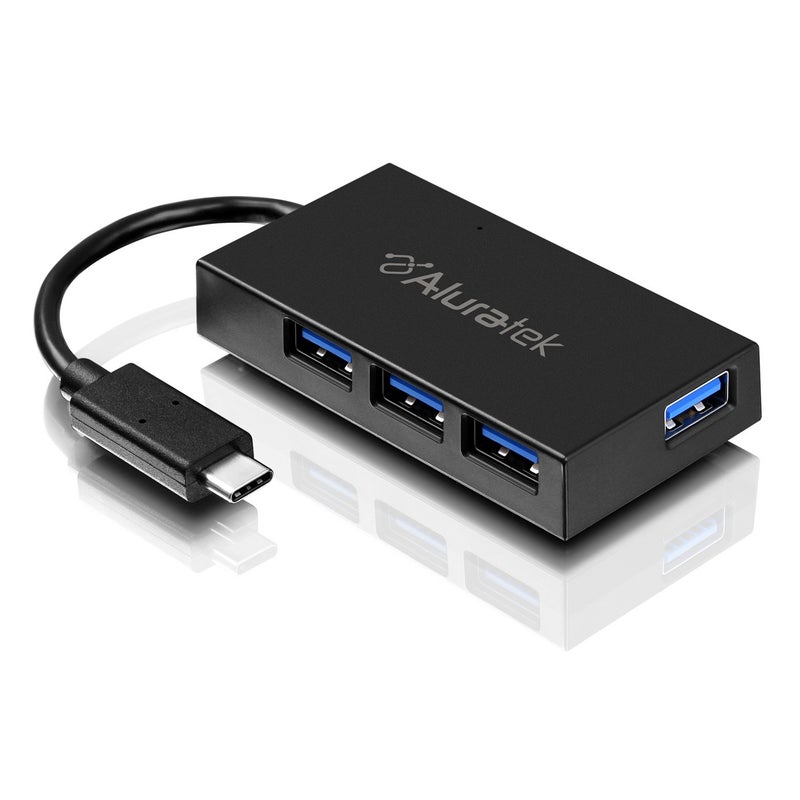 محور USB 3.1 Type-C من Aluratek 4-Port - AUHC0304F