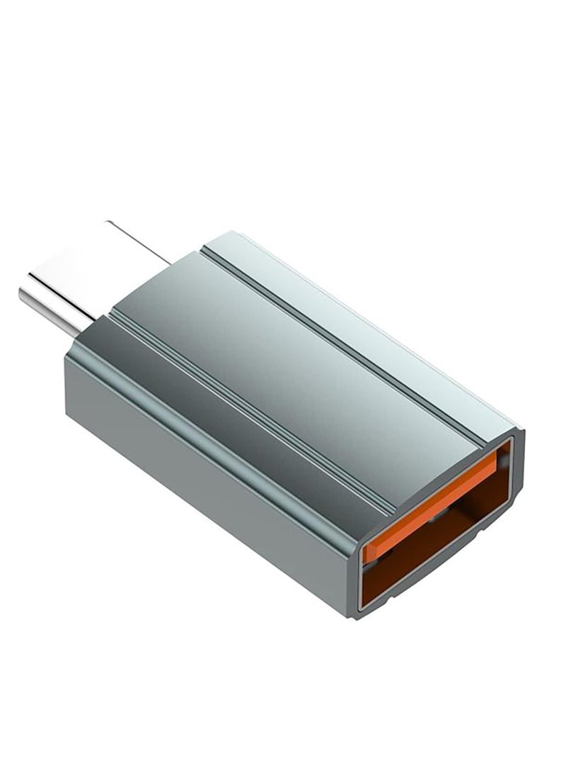 LDNIO LC140 Type-A to Type-C Adapter, Fast Transfer, Universal Device, Input for Use, Aluminum Material - Grey - Image 1
