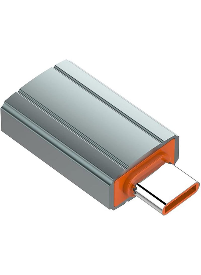 LDNIO LC140 Type-A to Type-C Adapter, Fast Transfer, Universal Device, Input for Use, Aluminum Material - Grey - Image 3