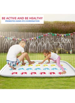 Ayeboovi Ayeboovi Twist Splash Game - Water Toys Summer Outdoor Games 71'' Backyard Fountain Play Mat Sprinkler for Kids and Family  - Image 5
