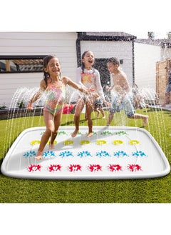 Ayeboovi Ayeboovi Twist Splash Game - Water Toys Summer Outdoor Games 71'' Backyard Fountain Play Mat Sprinkler for Kids and Family  - Image 3
