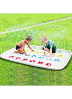 Ayeboovi Ayeboovi Twist Splash Game - Water Toys Summer Outdoor Games 71'' Backyard Fountain Play Mat Sprinkler for Kids and Family  - Image 1