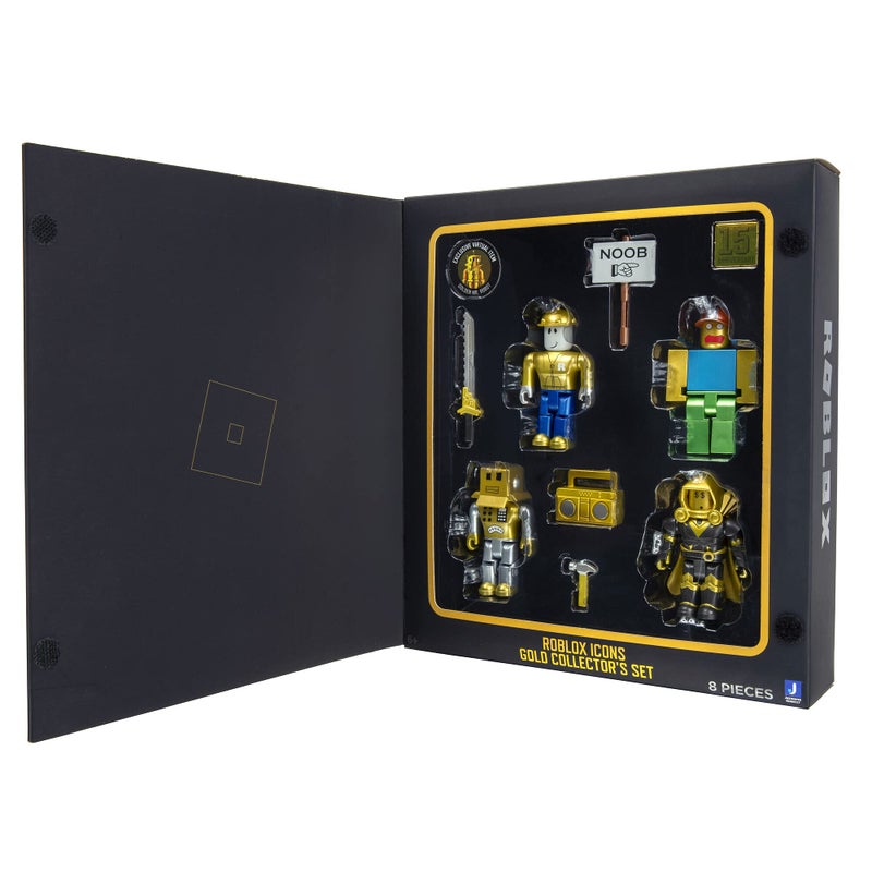 Roblox Action Collection - 15th Anniversary Roblox Icons Gold Collector's Set [Includes Exclusive Virtual Item] - Image 2