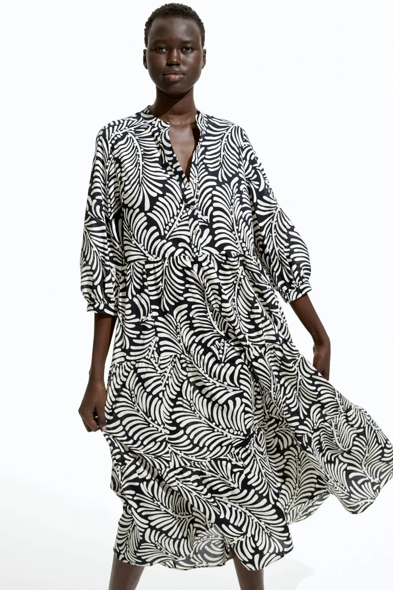 H&M Tiered midi dress