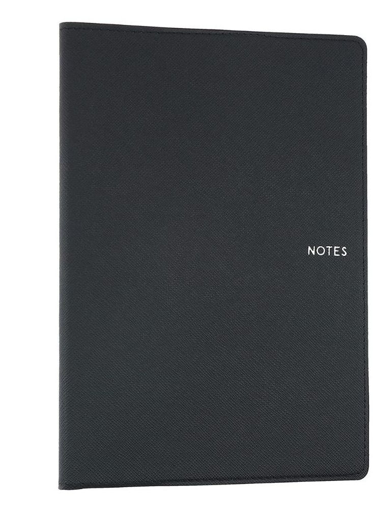 Collins - Collins A5 Melbourne Ruled Notebook Black - Image 1