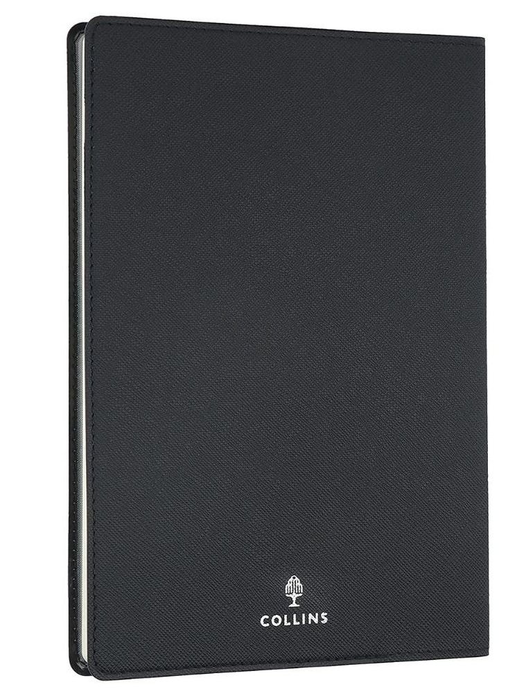 Collins - Collins A5 Melbourne Ruled Notebook Black - Image 1