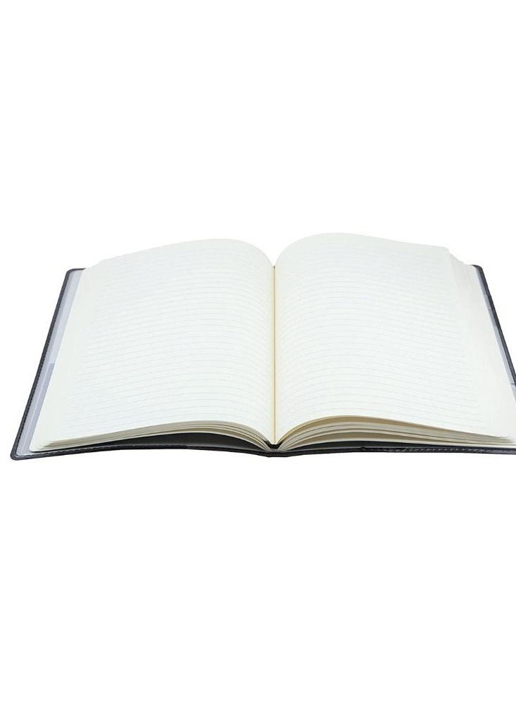 Collins - Collins A5 Melbourne Ruled Notebook Black - Image 1
