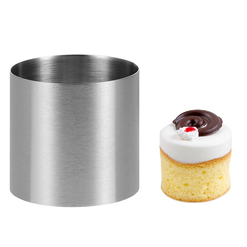 Cookie Cutter Round Biscuit Cutter 2Inch Stainless Steel Pastry Cutters for Biscuits Fondant DonutsDough Muffins