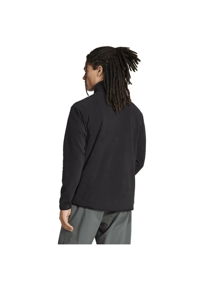 Adidas Adidas Mt Ess Fz Fl Black Polarfleece-Full Zip Polarfleece Apparel For Men