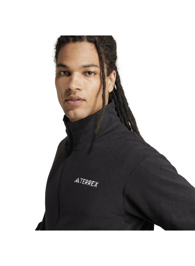 Adidas Adidas Mt Ess Fz Fl Black Polarfleece-Full Zip Polarfleece Apparel For Men