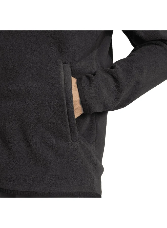 Adidas Adidas Mt Ess Fz Fl Black Polarfleece-Full Zip Polarfleece Apparel For Men