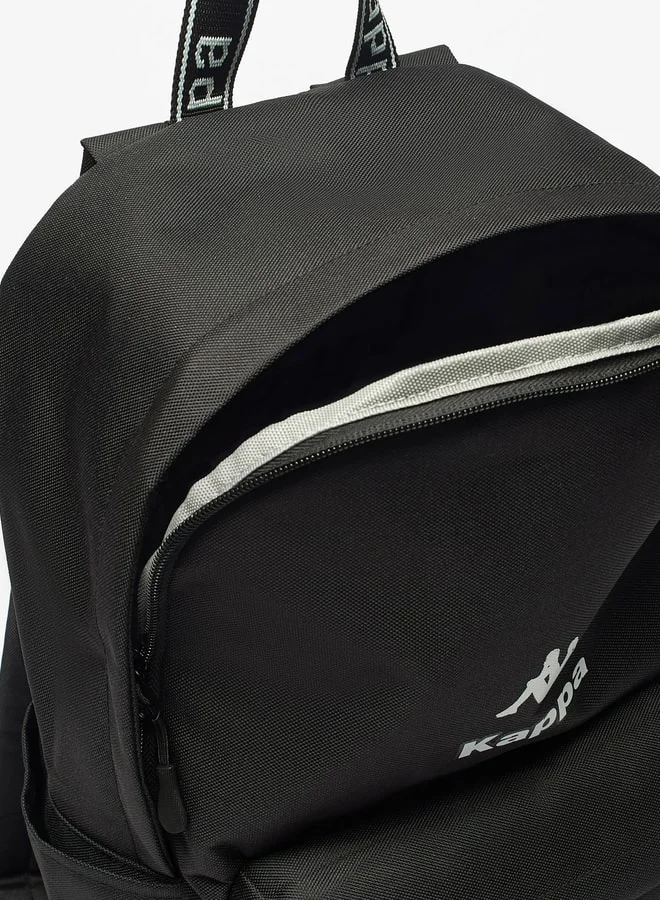 Kappa Logo Detail Backpack with Adjustable Shoulder Straps