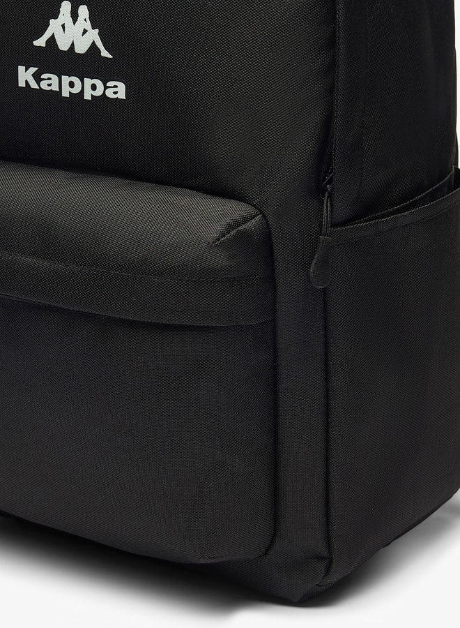 Kappa Logo Detail Backpack with Adjustable Shoulder Straps  - Image 3