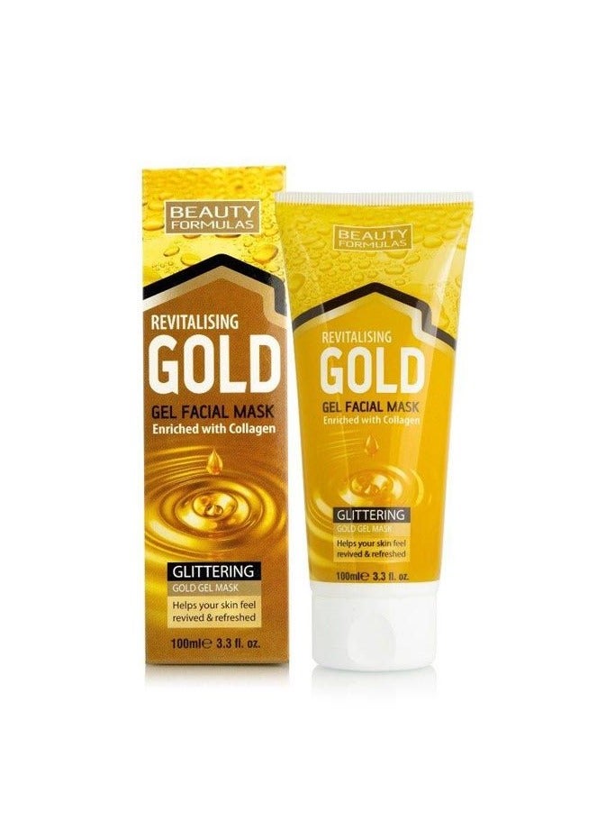 Beauty Formulas Gold Revitalising Gel Facial Mask 100 ml