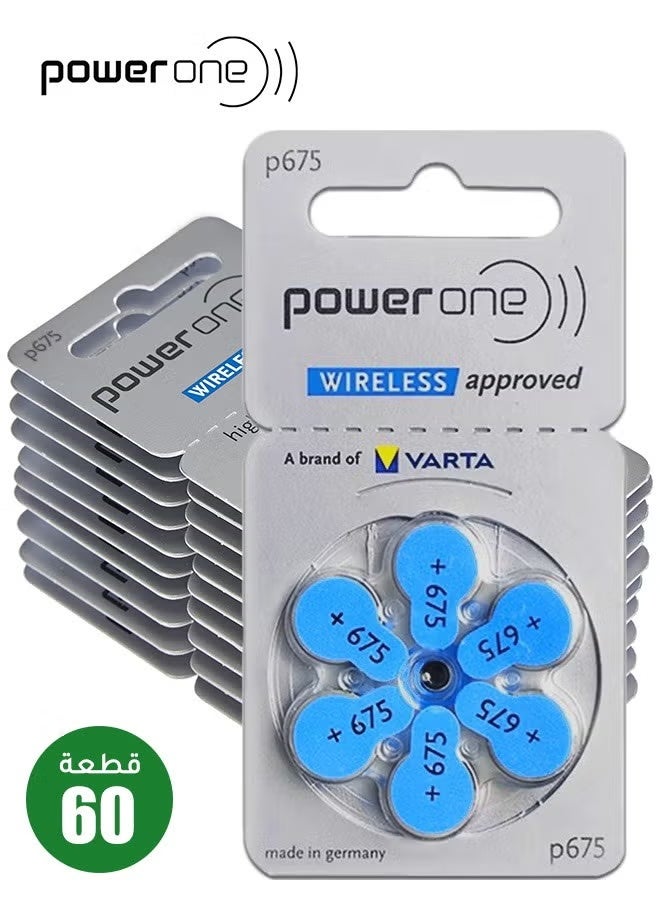 باور ون 60 بطارية لبطاريات سماعات الأذن، 1.4 فولت جهد عالي، بطارية ساعة - Image 1