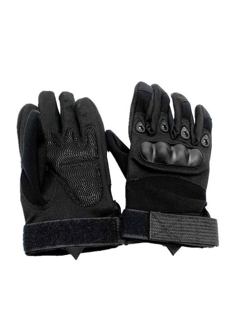 Generic Motorcycle and Cycle Gloves, Full Finger Touchscreen For Riding Hiking Climbing Training (Size-L) Color-Black - Image 3
