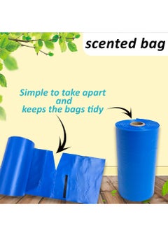 Cute 'n' Cuddle Pack of 15 Diaper Disposal Bags for Babies Blue Scented Bags  - Image 5