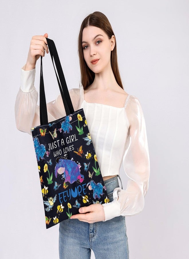 PLITI Donkey Tote Bag Donkey Lover Gift Cartoon Character Gift For Fans (Loves Eey TGbl) - Image 4