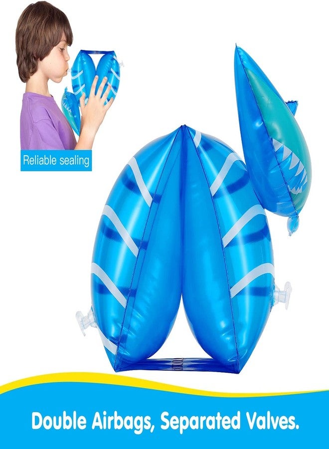 NYRWANA Delivering Smile in INIDA Inflatable Arm Bands for Kids, Floatation Sleeves Floats Tube Water Wings Swimming Arm Floats with Free Pump - Image 4