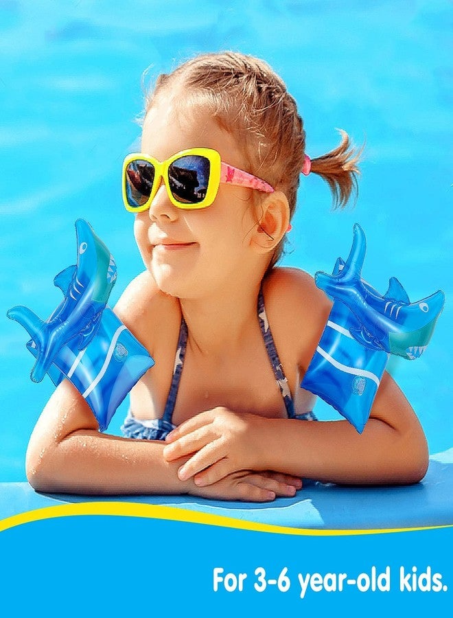 NYRWANA Delivering Smile in INIDA Inflatable Arm Bands for Kids, Floatation Sleeves Floats Tube Water Wings Swimming Arm Floats with Free Pump - Image 2