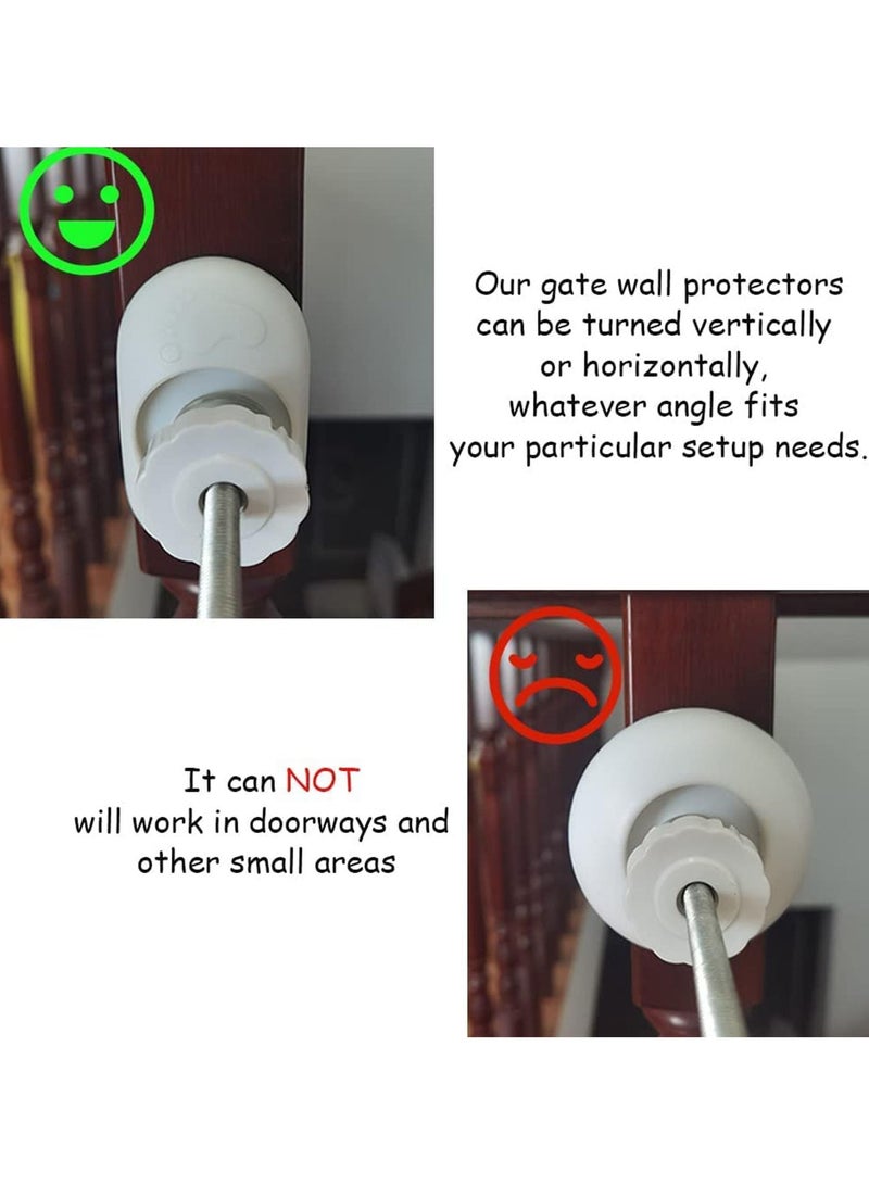 4 Pack Baby Gate Wall Protector,  Safety Gate Fixer for Pet and Dog Gates, Easy to Install, Safety Baby Gates Wall Pads for Pressure Mounted Gate Protect Walls, Baseboard, Stairs, Door Frame - Image 4