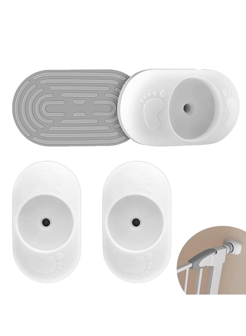 4 Pack Baby Gate Wall Protector,  Safety Gate Fixer for Pet and Dog Gates, Easy to Install, Safety Baby Gates Wall Pads for Pressure Mounted Gate Protect Walls, Baseboard, Stairs, Door Frame - Image 1
