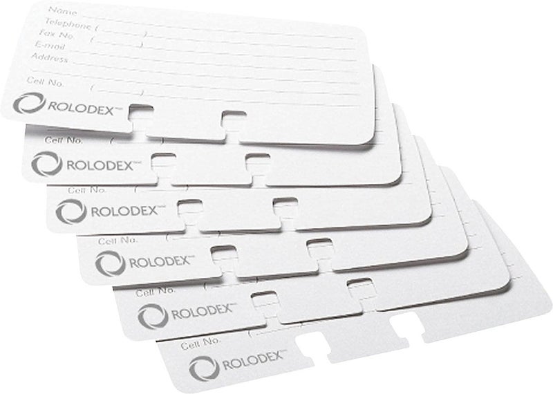 Rolodex® Card File Refills, Ruled, 2 1/4" x 4", White, Pack Of 100 - Image 3