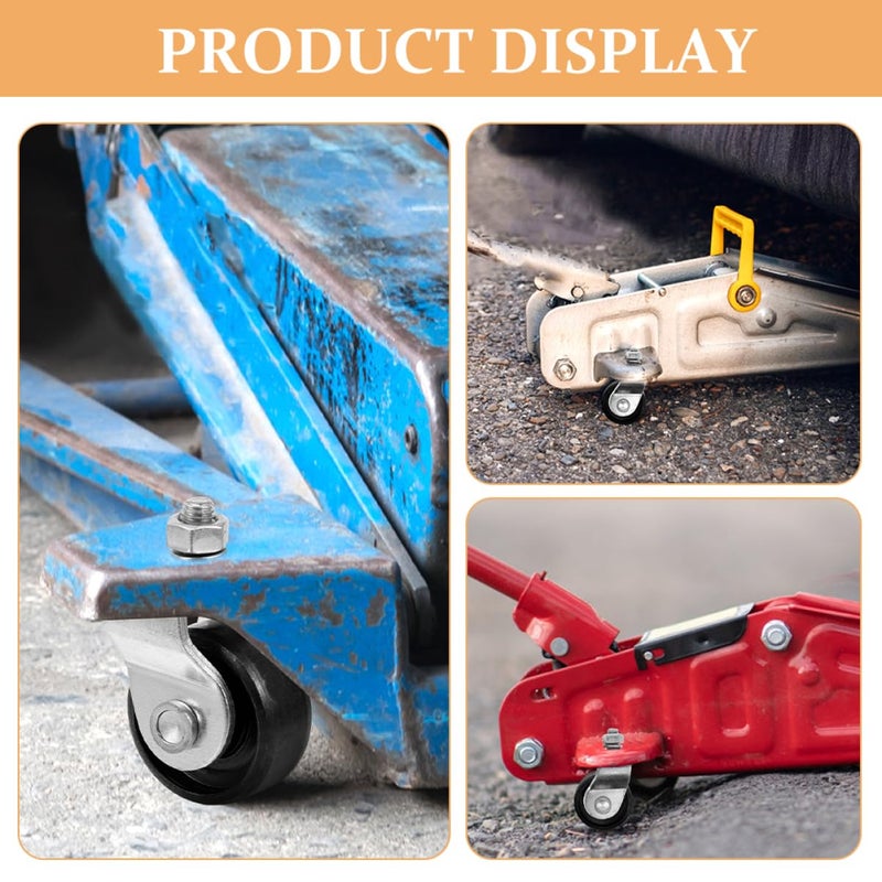 Heavy Duty 4Pcs Trailer Jack Caster Wheels Removable For Enhanced Stability Lifting - Image 5