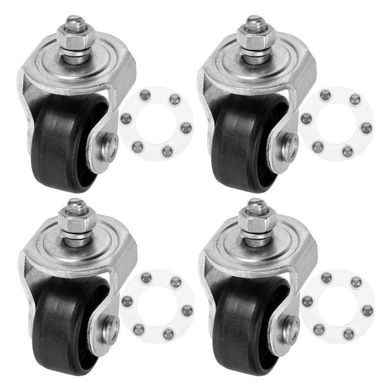 Heavy Duty 4Pcs Trailer Jack Caster Wheels Removable For Enhanced Stability Lifting - Image 2