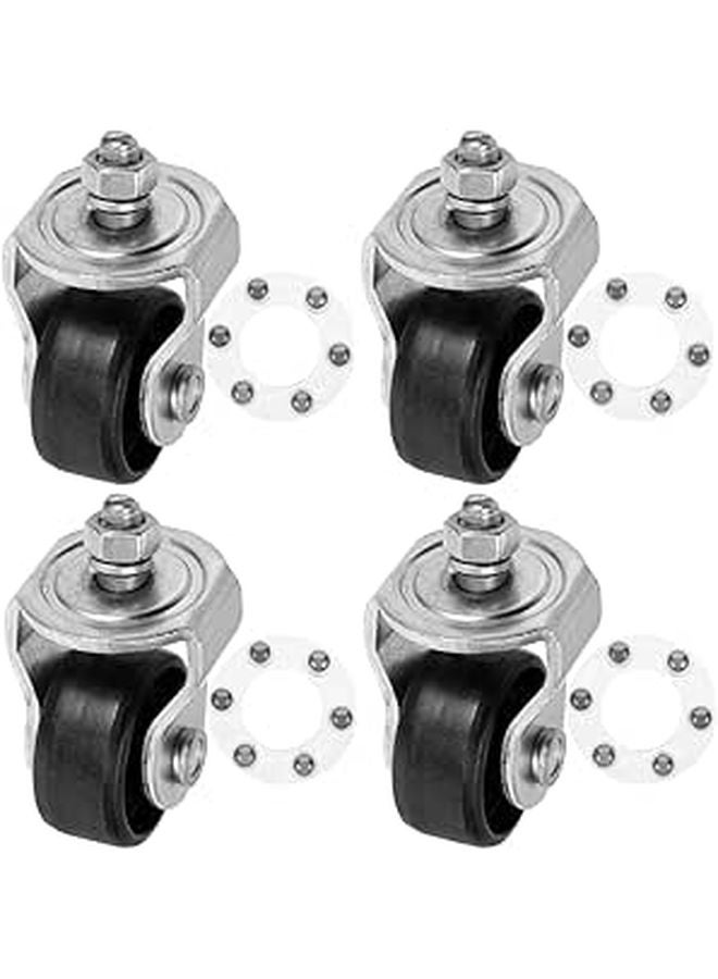 Heavy Duty 4Pcs Trailer Jack Caster Wheels Removable For Enhanced Stability Lifting - Image 1