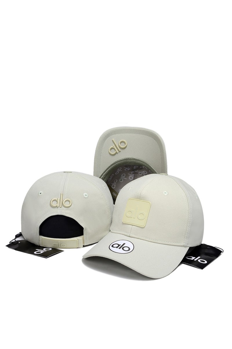 alo Alo Cap: Light Beige, 3D Logo & Brand Detailing
